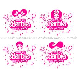 Kids Barbie Party SVG, Barbie Vector, Barbie Logo, Barbie Birthday, Barbie Print SVG, Barbie Print Svg, Barbie Digital