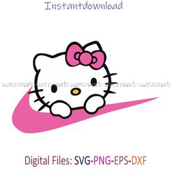 Kitty Swoosh Layered SVG, Kitty Nike Cricut file, Cut files, Layered digital vector file, Kitty Digital download, cricut