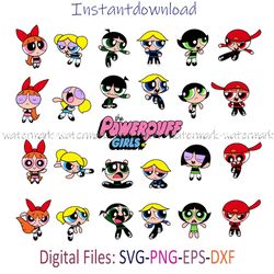 Powerpuff girls Layered SVG, Powerpuff Cricut file, Powerpuff Cut files, Powerpuff Digital download, Instantdownload