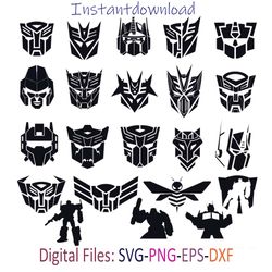 Transformers layered SVG, Cricut file, Cut files, Layered digital vector file, Digital download vector file, cricut, Png