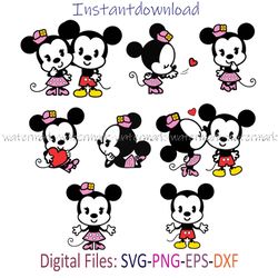Baby mickey Bundle Layered SVG, Mickey Love Cricut file, Cut files, Layered digital vector file, Digital download, PNG