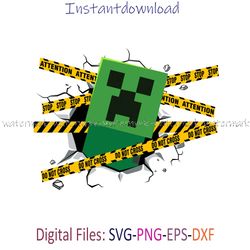 Creeper Logo SVG, Creeper SVG, Minecraft Creeper SVG, PNG, cricut, Instantdownload, Creeper SVG, Minecraft Png