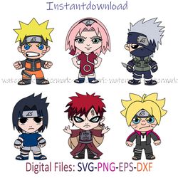 Baby Naruto Bundle SVG, Baby Naruto Png, Baby Naruto cricut, dxf, instantdownload