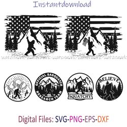 Bigfoot Logo SVG, Sasquatch PNG, Silhouette Bigfoot, Bigfoot Cricut, Bigfoot instantdownload