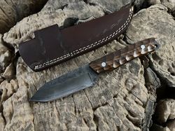 Custom Fixed Blade Hunting Knife, Handcrafted for Camping and Bushcraft