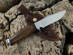 Expeditionary ForgeCraft Custom Fixed Blade Bushcraft Hunting Knife with Sheath