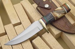 Handmade D2 Bowie Knife with Leather sheath