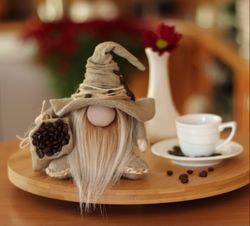 Coffee Gnomes,Coffee Bar Accessories,Coffee Gifts,Coffee Lover Gift,Home Decor Ornament