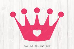 Crown Svg Girls Svg Princess Crown Cut File Svg Tiara Svg Cricut Downloads Silhouette Designs King Crown Svg Png