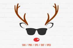 Christmas Reindeer Svg Girl Deer Svg Cut Files Cricut Downloads Christmas Svg Cute Reindeer Svg Silhouette Designs