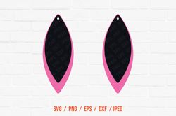 Earrings Svg Cricut Downloads Silhouette Designs Leaf Earring Svg Teardrop Earrings Svg Earrings Cut File Leaves Earring