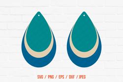 Layered Earrings SVG Leaf Pendant Svg Earring Dxf Jewellery Cut Files Cricut Downloads Silhouette Designs Leaves Earring
