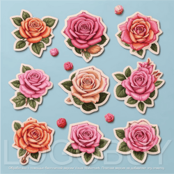 rose stickers