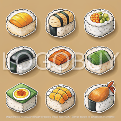 sushi sticker