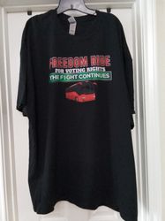Freedom Ride For Voting Rights Graphic Print T-Shirt 3XL