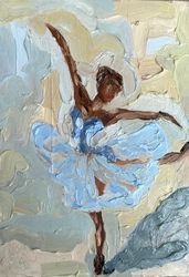 Ballerina Original Art Ballerina Painting Impasto Ballerina Oil Painting Ballerina Abstract Painting