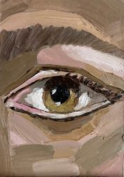Eye Original Oil Art Eye Painting Eye Impasto Painting Eyes Abstract Painting Impasto Canvas 3d Eye Oil Painting