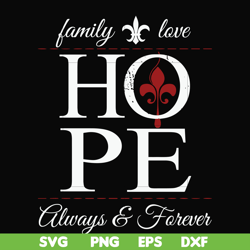 Family love hope always forever svg, png, dxf, eps file FN000521
