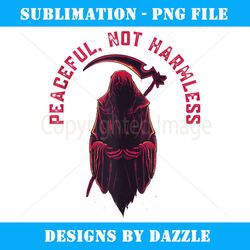 Peaceful Not Harmless - Retro PNG Sublimation Digital Download