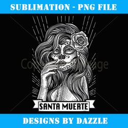 Santa Muerte Female Deity Satanic Mexican Dead Sugar Skull - Digital Sublimation Download File