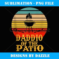 mens funny barbecue grill daddio of the patio bbq grilling gift - unique sublimation png download