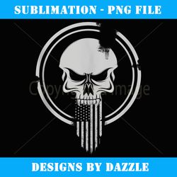 American Warrior Flag Skull Military - PNG Sublimation Digital Download