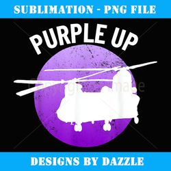Purple Up CH47 Chinook Military Kids Boys CH47 Purple Up - Retro PNG Sublimation Digital Download