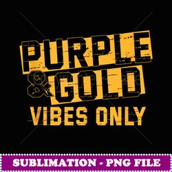 purple & gold game day group for high school football - creative sublimation png download