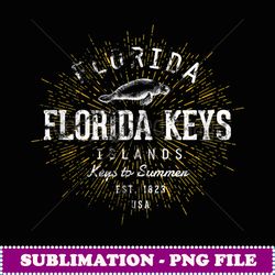 Retro Vintage Florida Keys - Signature Sublimation PNG File