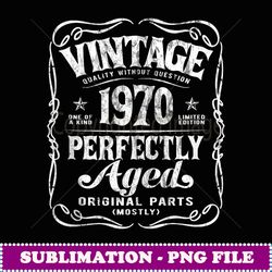Vintage Born In 1970 Classic 54th Birthday - Exclusive Sublimation Digital File
