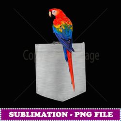 Animal in Your Pocke Hello Macaw Parro - High-Resolution PNG Sublimation File