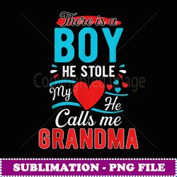 Xmas Gift From A boy He Stole My Heart, He Calls Me Grandma - Special Edition Sublimation PNG File
