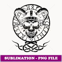 skull blackcraft witchcraft tattoo graphic tarot viking sign - png transparent sublimation file