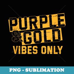 purple & gold game day group for high school football - retro png sublimation digital download