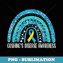 Rainbow Warrior Cushing's Disease Awareness - Retro PNG Sublimation Digital Download