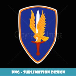 1st Aviation Brigade Veteran Patch Golden Hawks Pocket Xmas - Premium Sublimation Digital Download