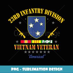US Army 23rd Infantry Division Vietnam Veteran Mens Gift - PNG Transparent Sublimation Design