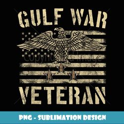 Gulf War Veteran Eagle Stars and Stripes - PNG Transparent Digital Download File for Sublimation