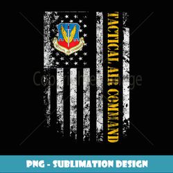 Proud Air Force Tactical Air Command Veteran Vintage US Flag - PNG Sublimation Digital Download