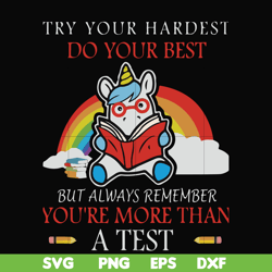 Try your hardest do your best but always remember you're more than a test svg, png, dxf, eps file FN000188