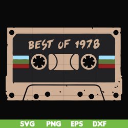 Best of 1978 svg, png, dxf, eps file FN000207