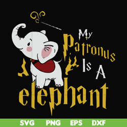 My patronus is a elephant svg, png, dxf, eps file FN000572