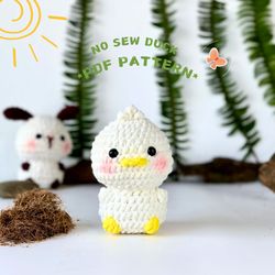 no sew crochet pattern little duck, amigurumi tutorial pdf in english, crochet duck pattern pdf christmas gift baby duck