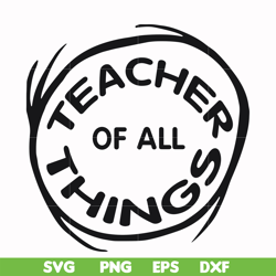 Teacher of all things svg, png, dxf, eps file DR000161