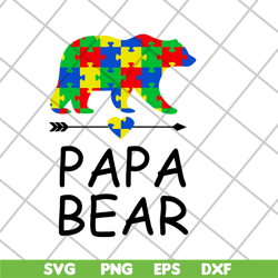 Papa bear svg, Fathers day svg, png, dxf, eps digital file FTD29042113