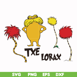 txe lorax svg, png, dxf, eps file dr000149