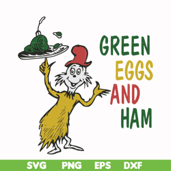 Green eggs and ham svg, png, dxf, eps file DR000126
