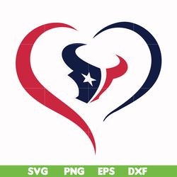 Houton texans heart svg, Texans svg, Nfl svg, png, dxf, eps digital file NFL10102016L