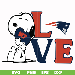 snoopy love New England Patriots svg, png, dxf, eps digital file TD20