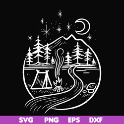 Camping svg, png, dxf, eps file FN00049